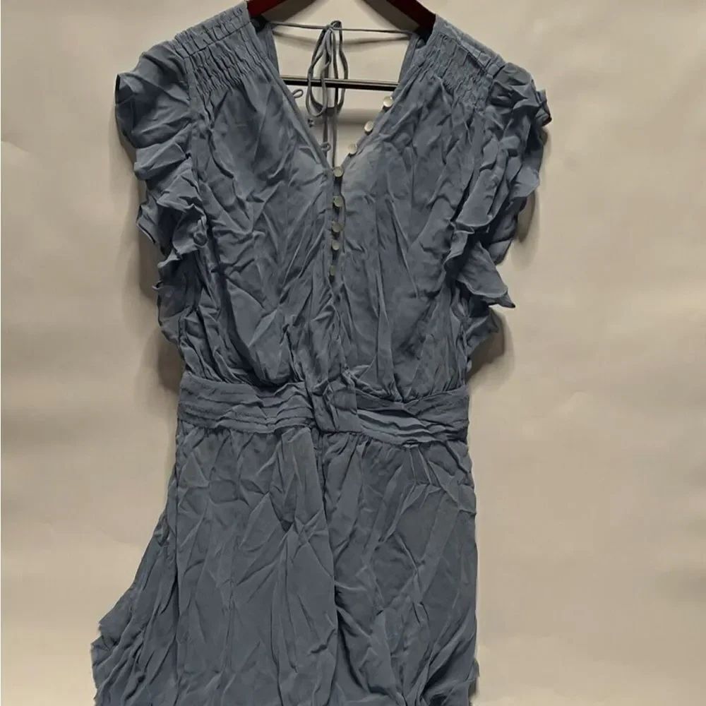 Anthropologie Light Blue Babydoll Dress | Size Small